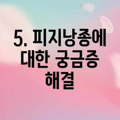 5. 피지낭종에 대한 궁금증 해결