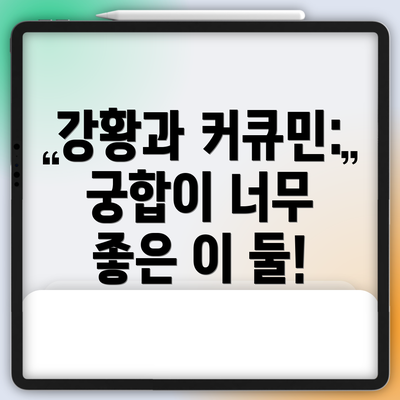강황과 커큐민: 궁합이 너무 좋은 이 둘!