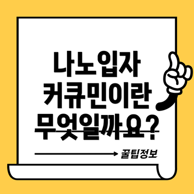 나노입자 커큐민이란 무엇일까요?