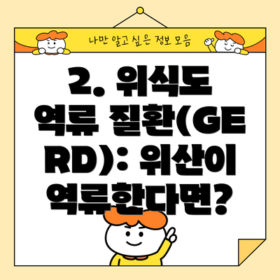 2. 위식도 역류 질환(GERD): 위산이 역류한다면?