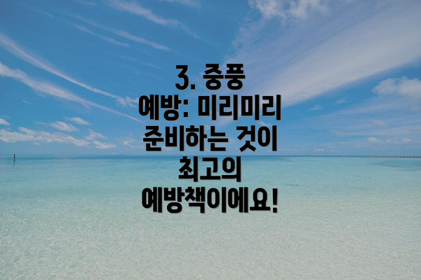 3. 중풍 예방: 미리미리 준비하는 것이 최고의 예방책이에요!