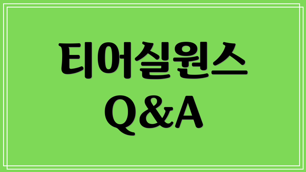 티어실원스 Q&A