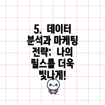 5.  데이터 분석과 마케팅 전략:  나의 릴스를 더욱 빛나게!