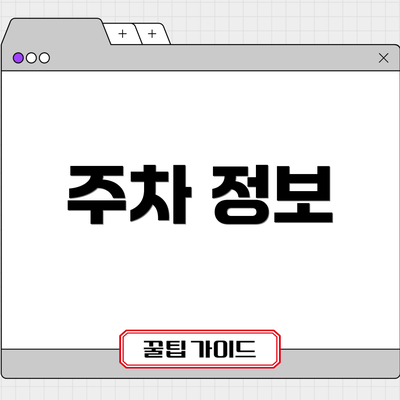 주차 정보