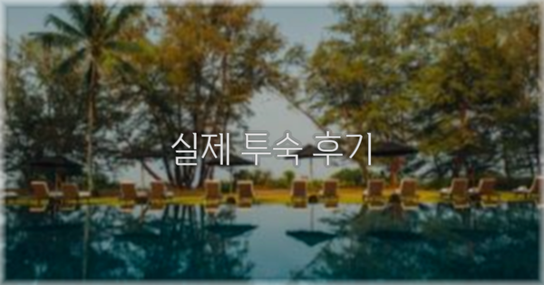 💬 실제 투숙 후기