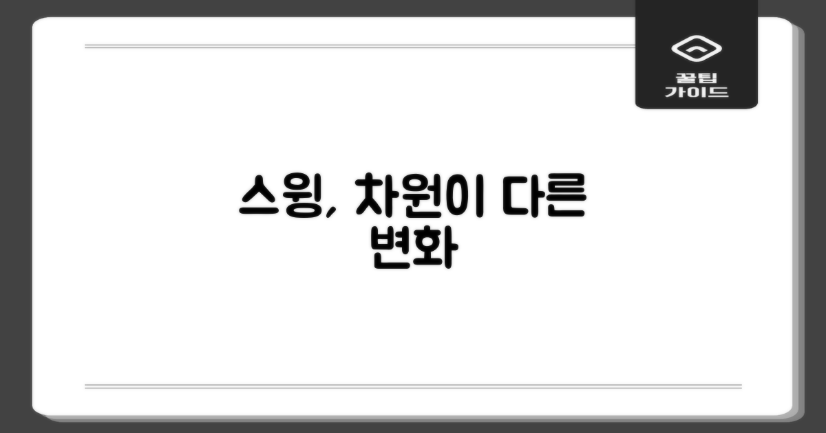 스윙의 차이를 경험하세요