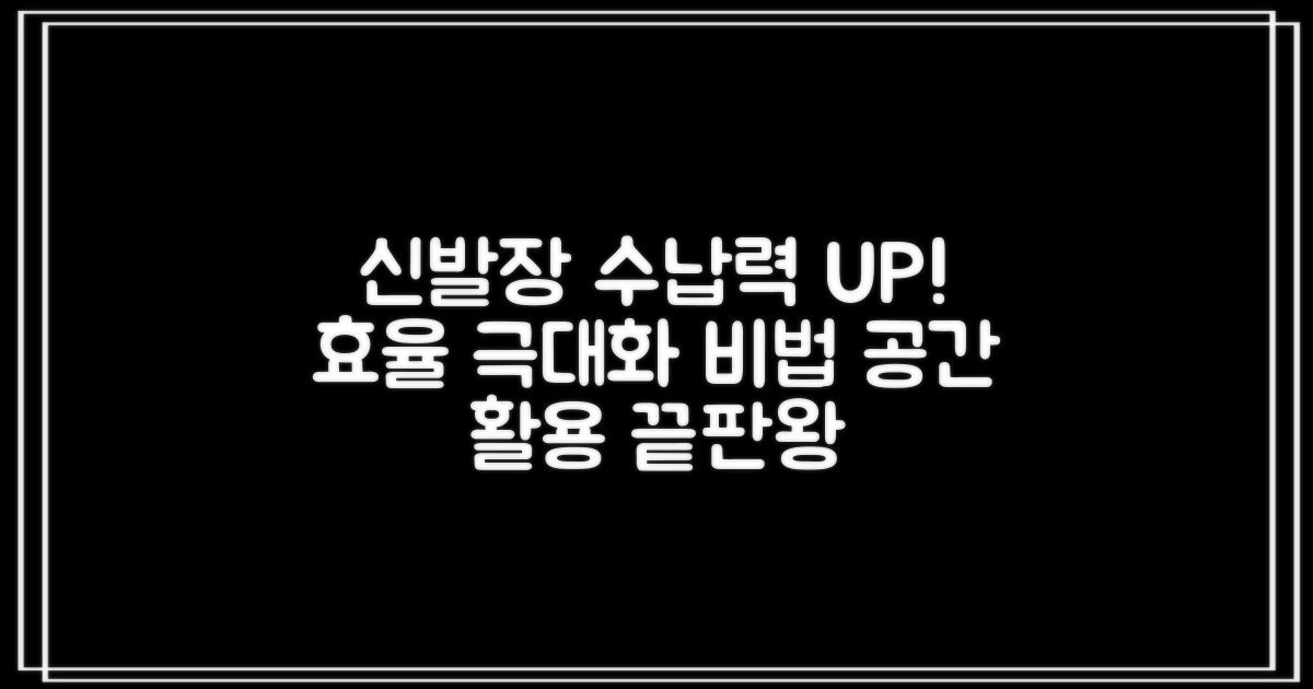 신발장, 수납력을 높이려면?