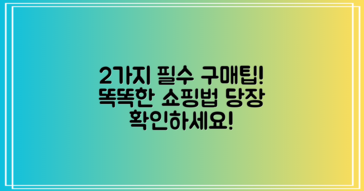 2가지 구매 가이드