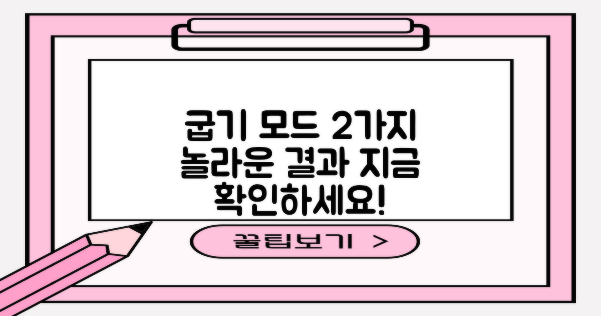2가지 굽기 모드